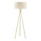 Gracie Mills Cohen Metal Tripod Floor Lamp With Glass Shade - Grace-5497